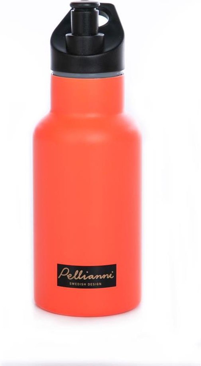 Pellianni: ISOLATIEWATERFLES ORANJE 350ml