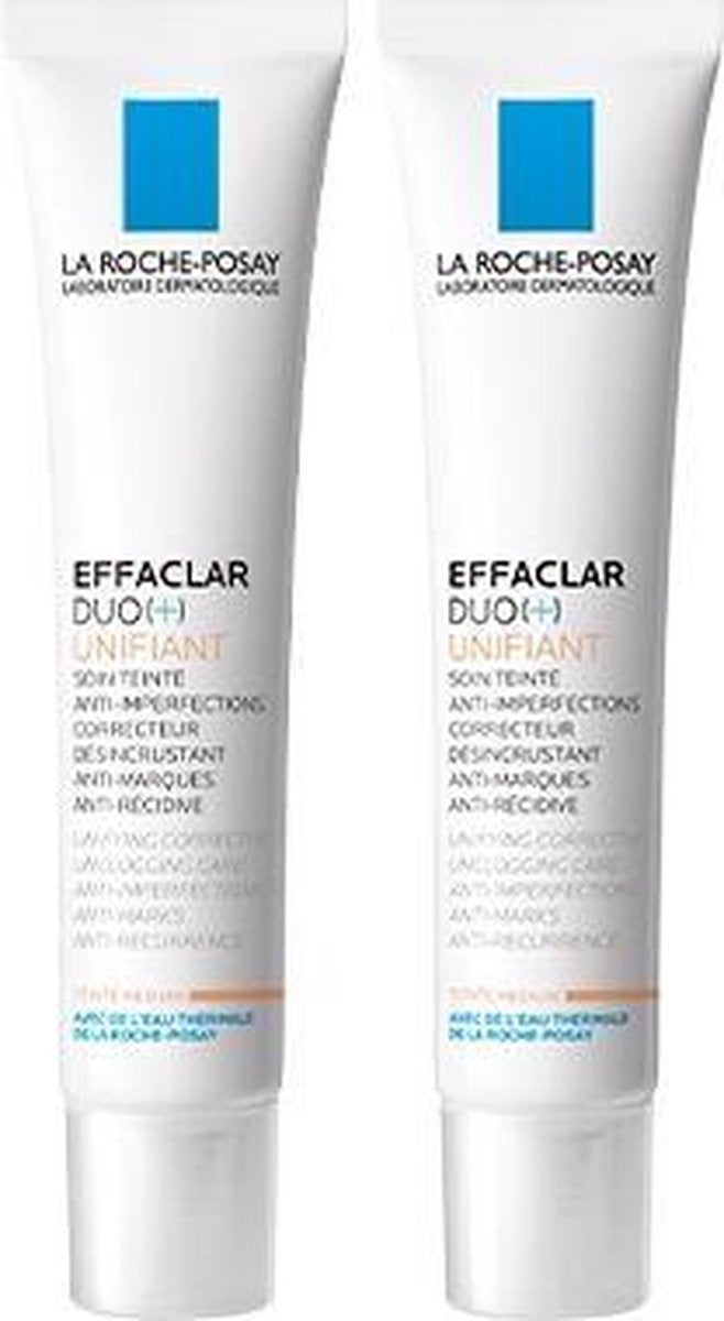 La Roche-Posay Effaclar DUO [+] Unifiant dagcrème medium tint - 2x40ml