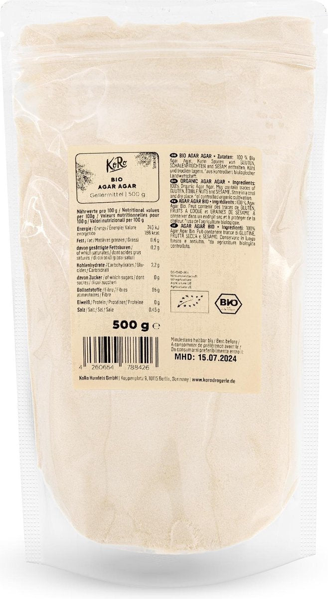 KoRo | Biologische agar agar 500 g