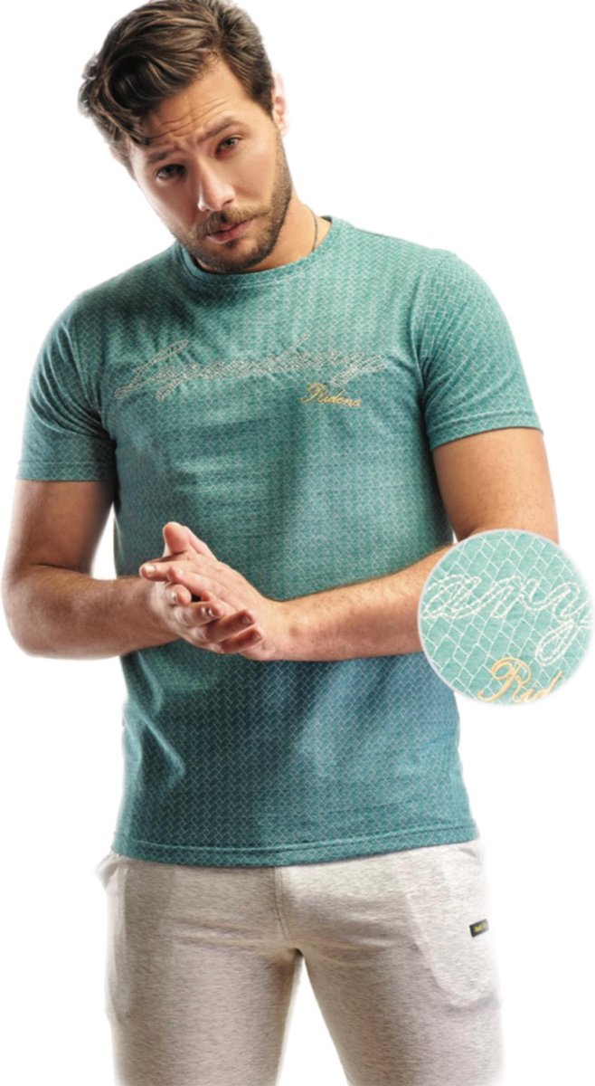 Embrator mannen Jogging set / Huispak aqua/licht grijs maat L