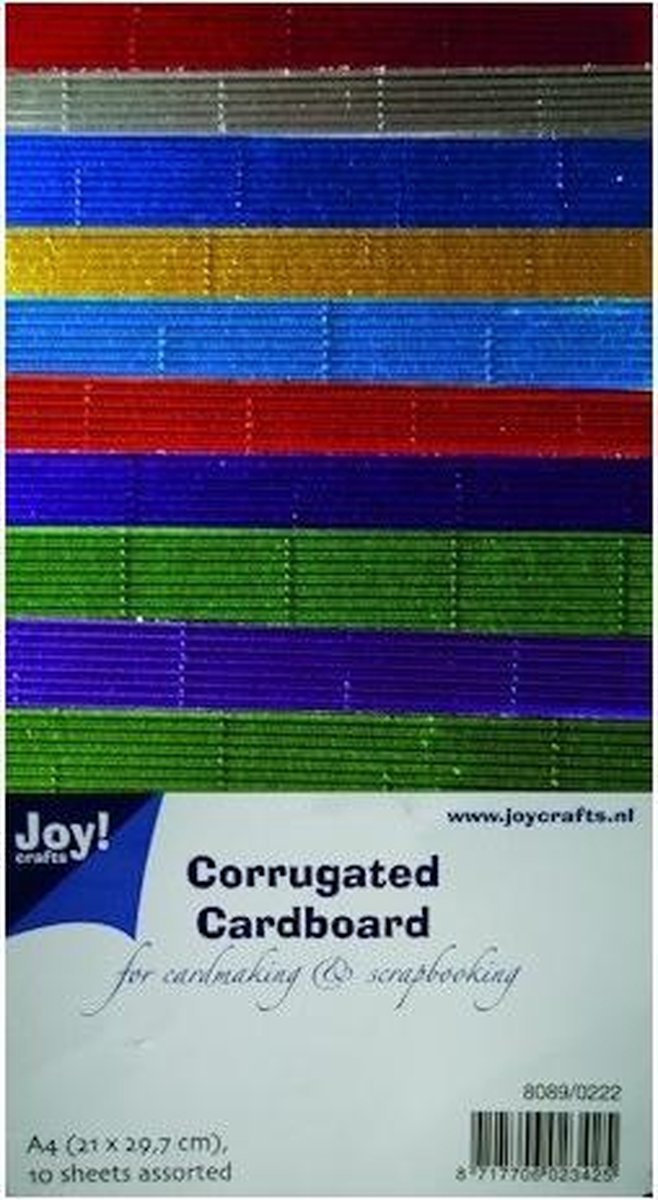 Joy! crafts - Ribbelkarton - Metallic: assorti - 8089/0222
