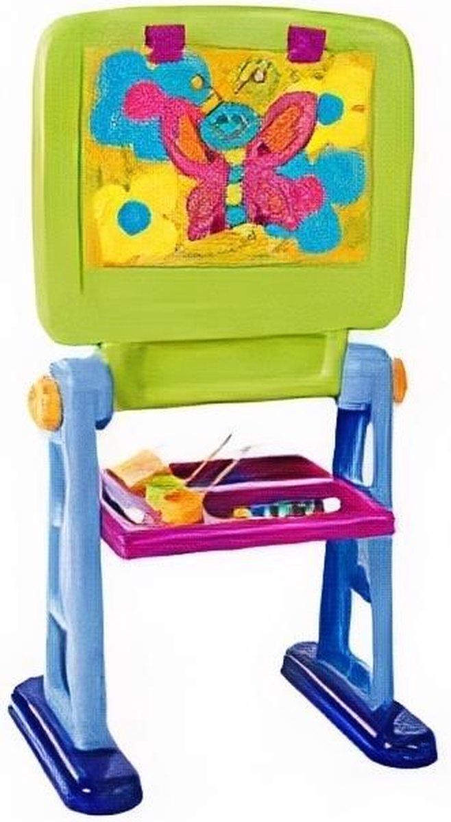 Playgo Schrijf-/magneetbord 49 X 36 X 92 Cm Groen/blauw