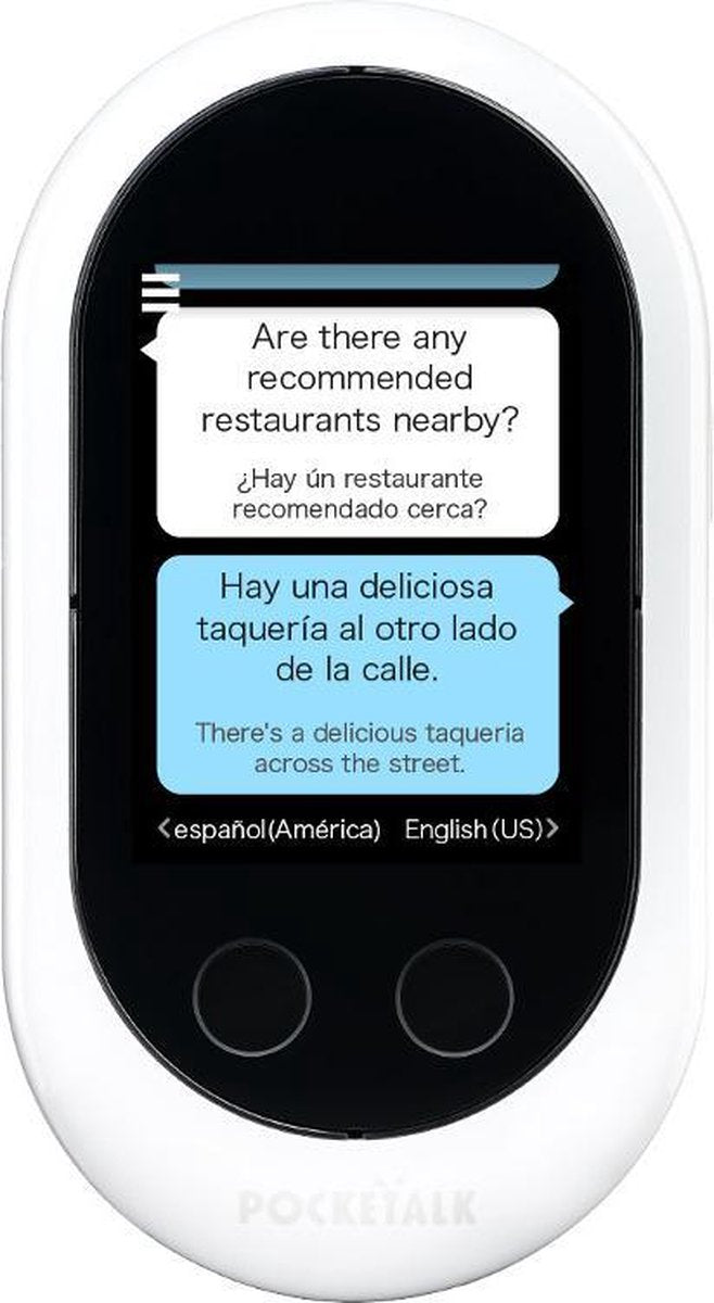 Pocketalk Translator - Vertaalcomputer - 2.4 inch - WiFi + 4G - 3GB - Wit