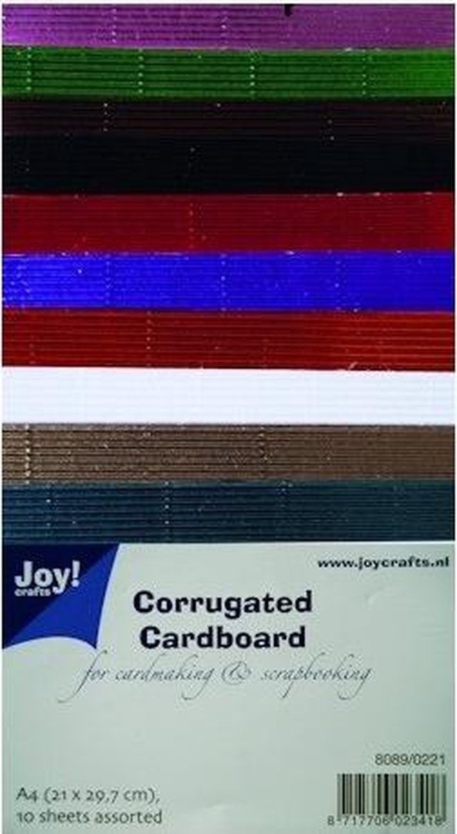 Joy! crafts - Ribbelkarton - Metallic: assorti - 8089/0221
