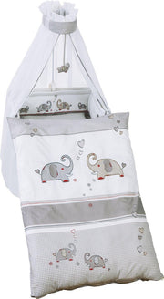 Roba Beddengoedset Jumbotwins 135 X 100 Cm Katoen Wit 4-delig