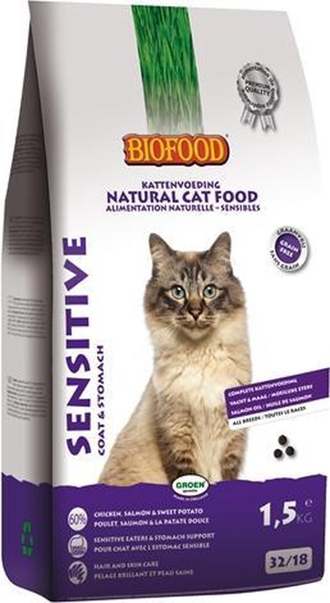 Biofood cat sensitive coat & stomach - 1