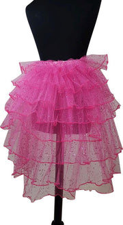 Burlesque rokje pink met glitters