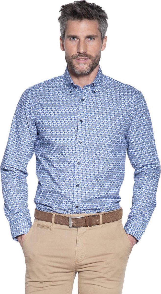 Campbell Classic Casual overhemd lange mouw