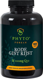 Rode gist rijst & 100 mg Q10 voordeelverpakking 180 capsules