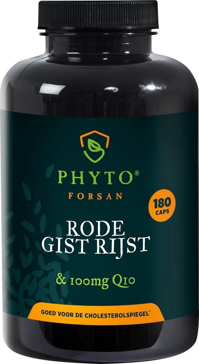 Rode gist rijst & 100 mg Q10 voordeelverpakking 180 capsules