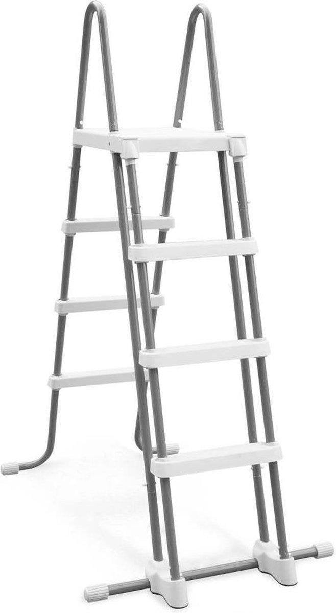 Intex veiligheids zwembadtrap / zwembadladder 122 cm met plateau