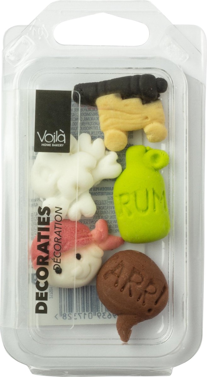 Voila Home Bakery | Suikerpiraten | Decoratie - 14 gram - voor op cupcakes