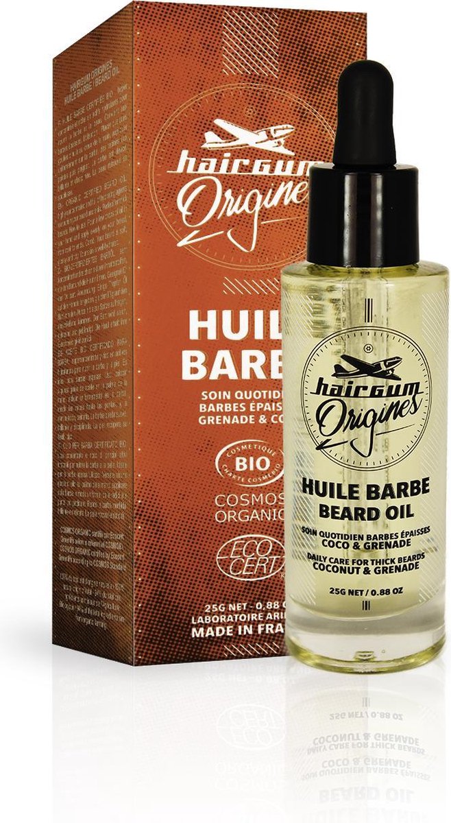 HAIRGUM ORIGINES - BAARDOILE - ORGANIC CERTIFIED - 2 stuks