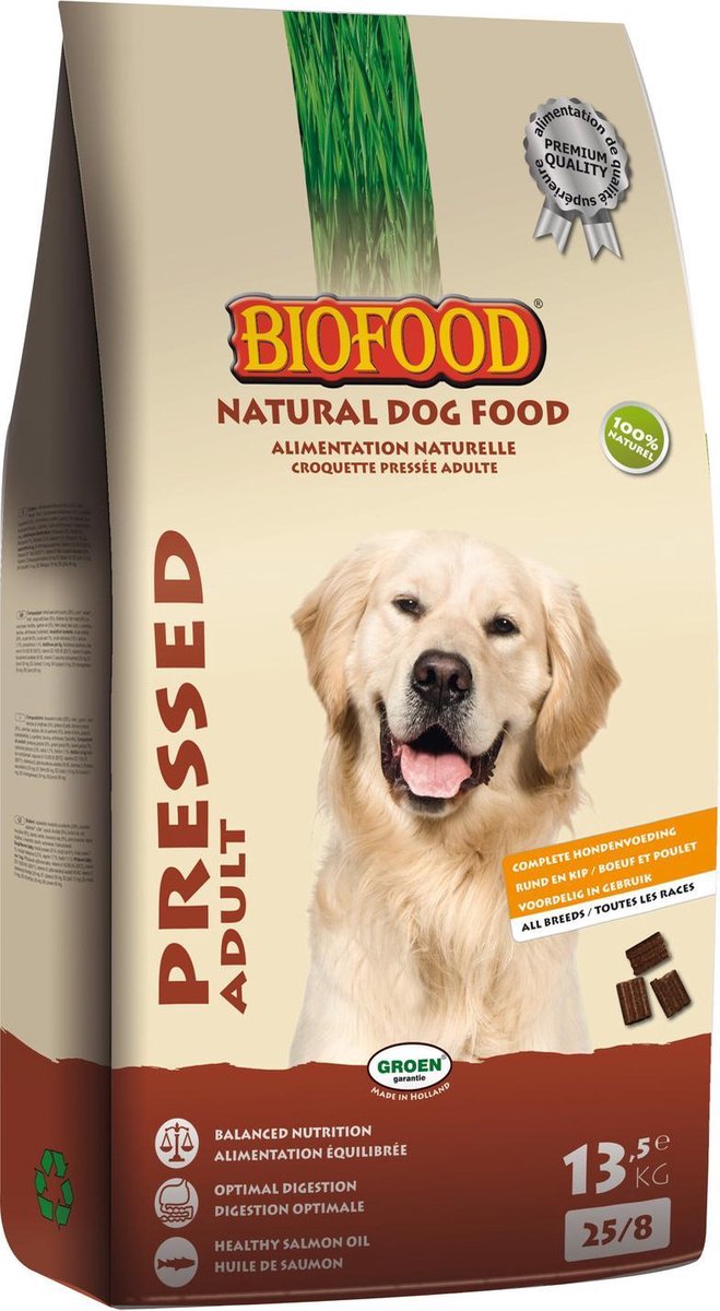 Biofood Vleesbrok Geperst - Hondenvoer - 13.5 kg