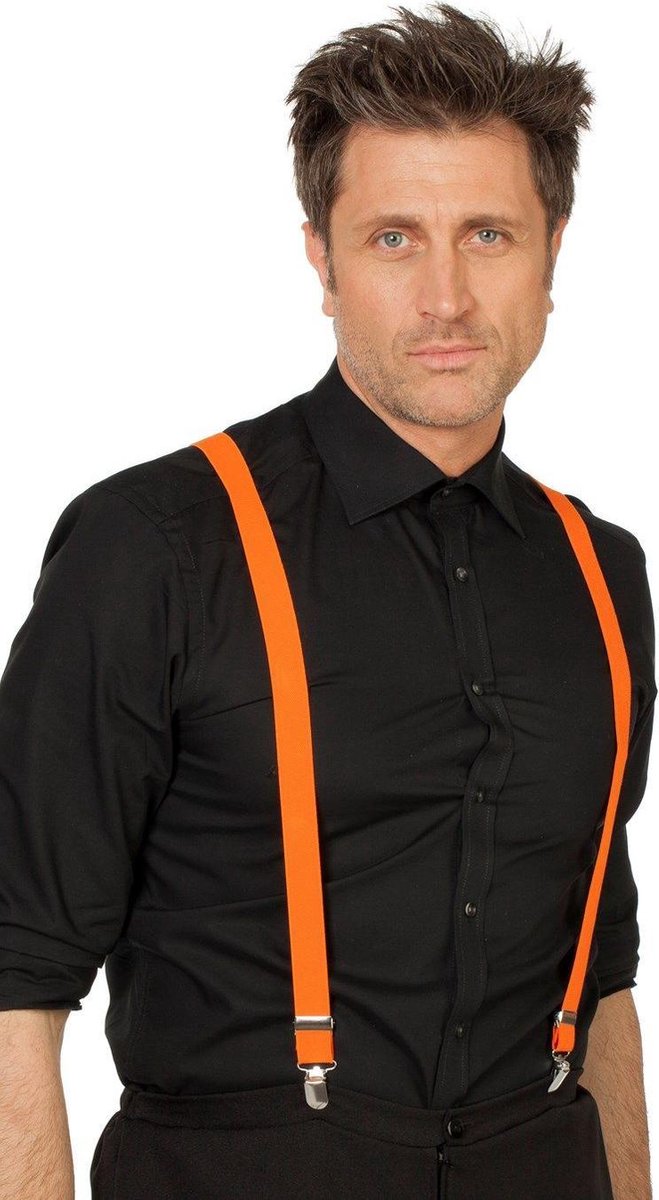 Bretels neon-oranje