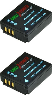 ChiliPower Panasonic CGA-S007E camera batterij - 2 stuks verpakking