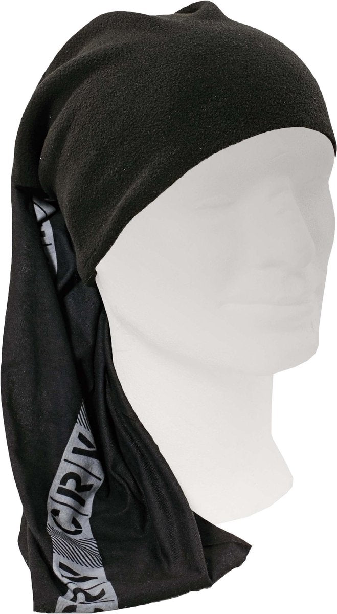 Sjaal multifunct. fleece binnenkant zwart (Bandana/Col/Muts