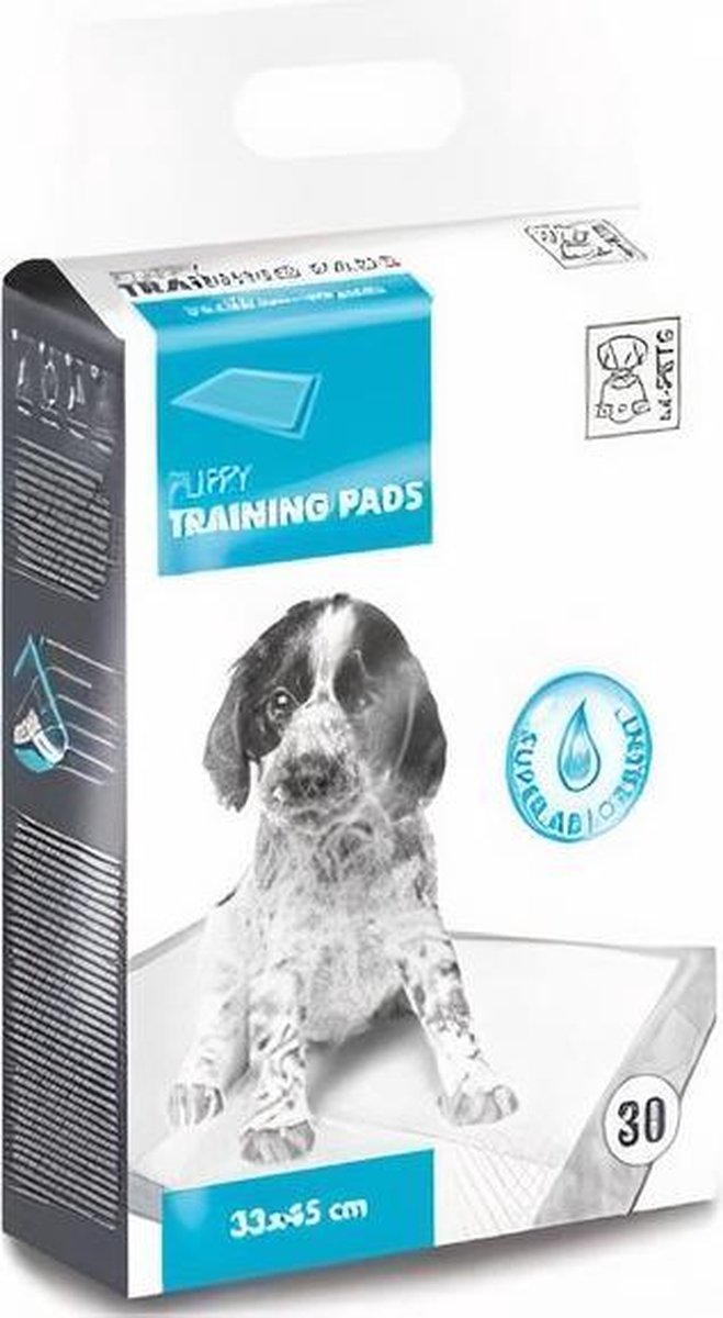 M-pets Trainingpads Puppy 33 X 45 Cm Textiel Wit 30 Stuks