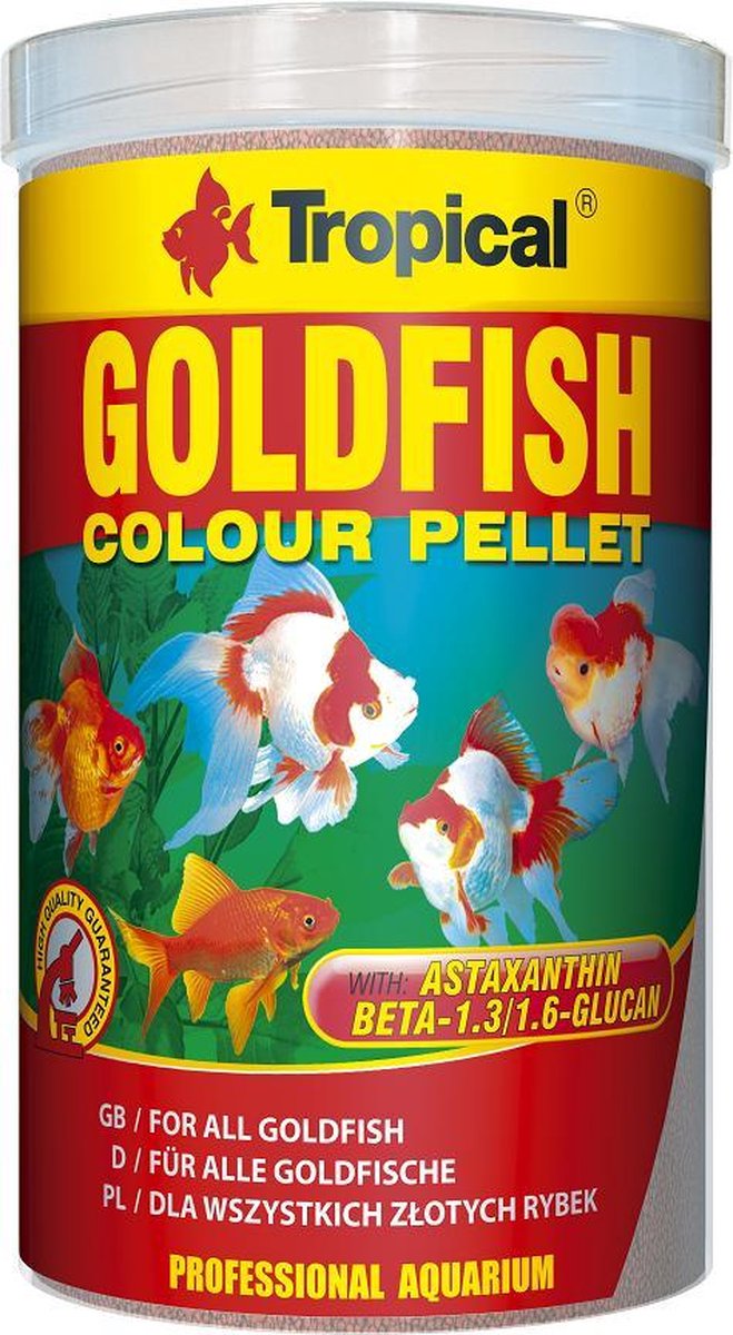 Tropical Goldfish Colour Pellet (1 Liter) - Goudvisvoer