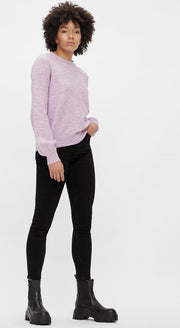 Pieces Dames PCPERLA LS  KNIT NOOS Orchid bloom Trui - Maat XS