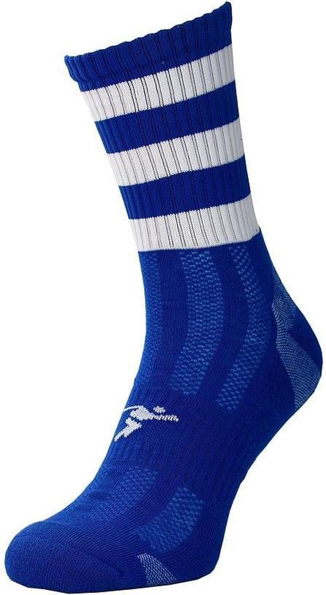 Precision Sportsokken Pro Junior Nylon Blauw/wit Maat 30-34