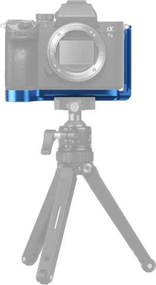 Camerahandvat Quick Release L Plate voor Sony A7III / A9 (blauw)