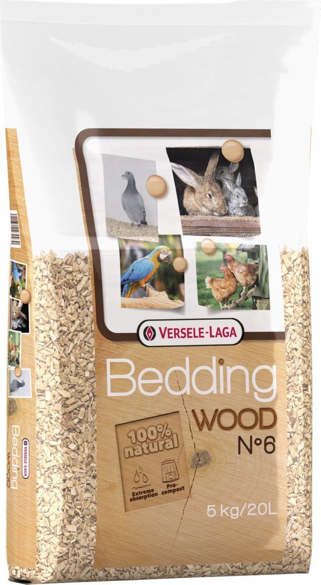 Versele-Laga Wood Bedding Beukenhout No. 6 - 5 kg