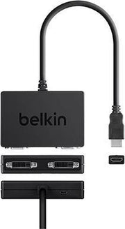 Belkin F2CD067 video kabel adapter HDMI 2 x DVI Zwart