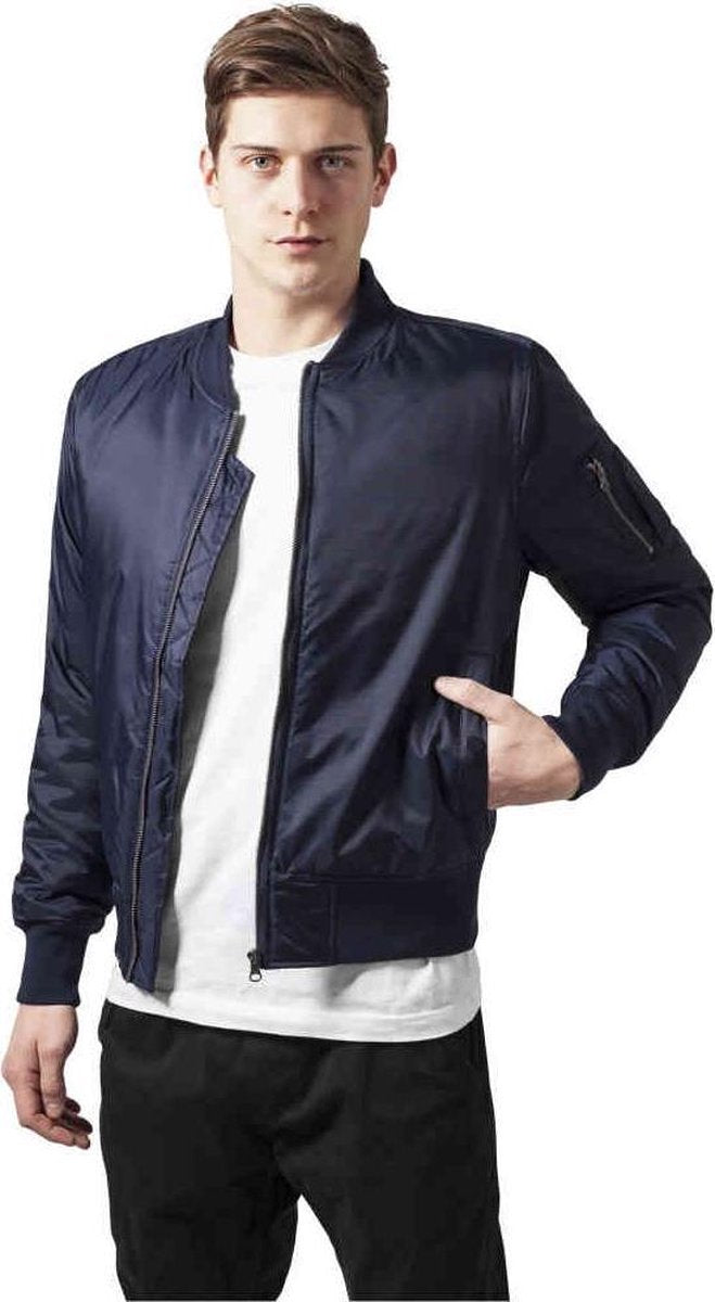 Urban Classics Bomber jacket -M- Basic Blauw