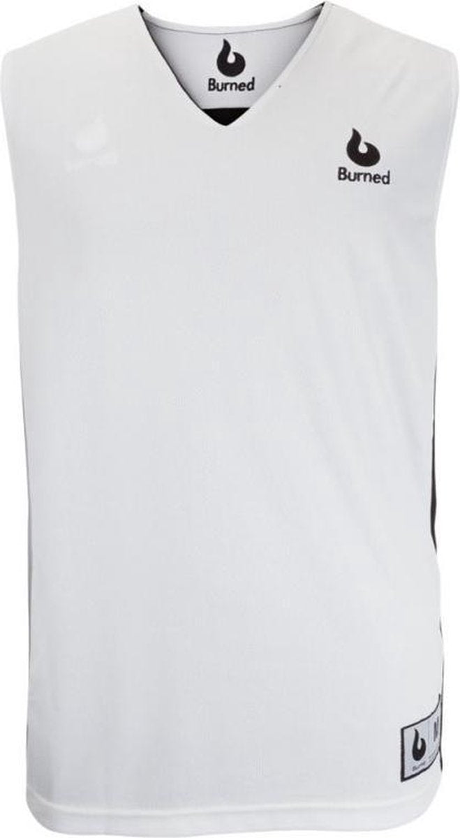 Burned Dubbelzijdig Jersey Zwart Wit S