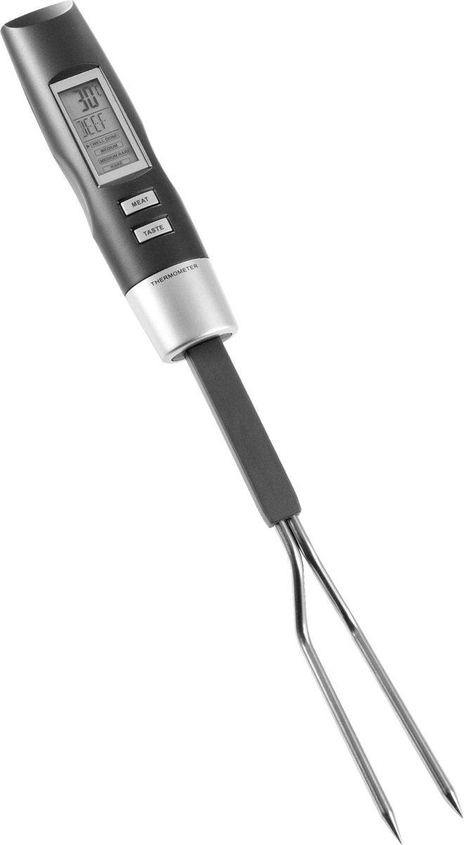 Bbq thermometer - Digitaal instelbaar - op soort vlees  en temperatuur - Barbecue accessoire - Vleesthermometer - Vleesvork