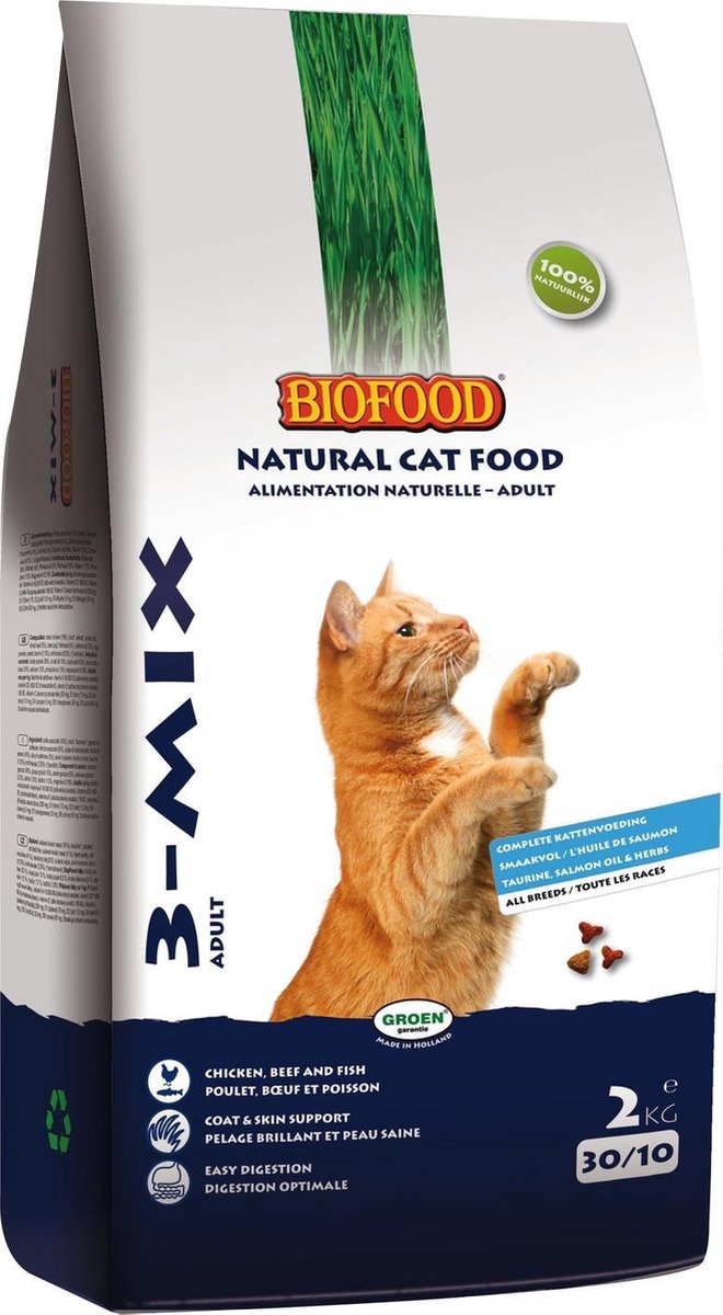 Biofood Kat 3-Mix - Kattenvoer - 2 kg