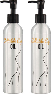 MKBM Cup Olie 2-Pack Cellulite Cup Olie van Fajah Lourens - Helpt cellulite te reduceren - Met Vitamine C + E     - 2 x 250 ml