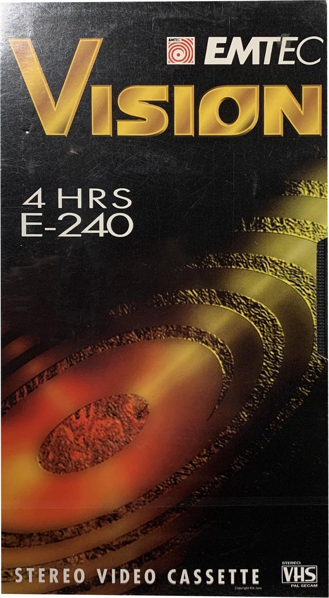Emtec vision E-240 VHS videoband 4 uur videoband video cassette