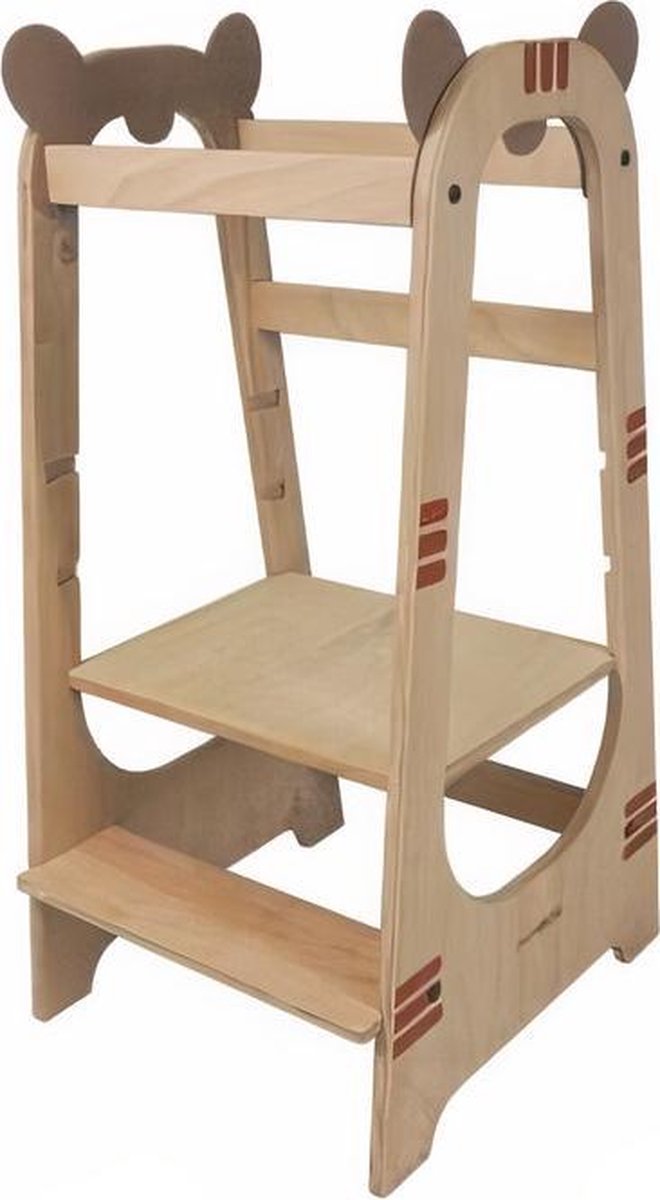 Mamatoyz Meegroei-trapje Learning Tower Tijger 45 X 100 Cm Hout