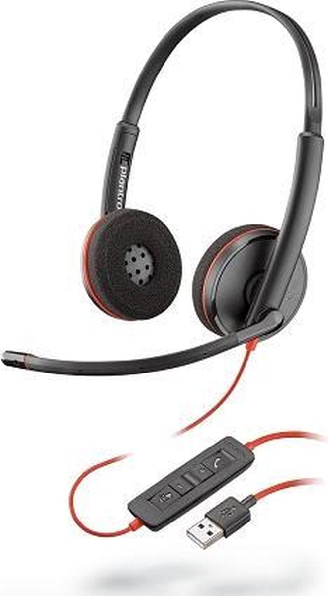 Plantronics Blackwire 3220 Binaural Kopfband Schwarz