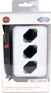 PRO-mounts 3-Filter Pack for Mavic 2 Pro (ND8 + ND16 + ND32 standard)