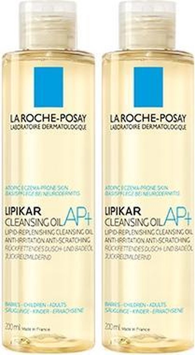 La Roche-Posay Lipikar Doucheolie AP+ - 2x200ml - Anti-irritatie