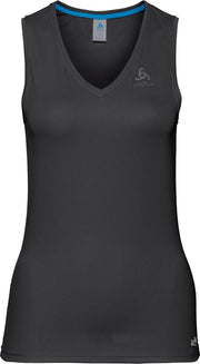 Odlo Active F-Dry LightSuw Top V-Neck Singlet Dames Sporttop Performance - Black - XL