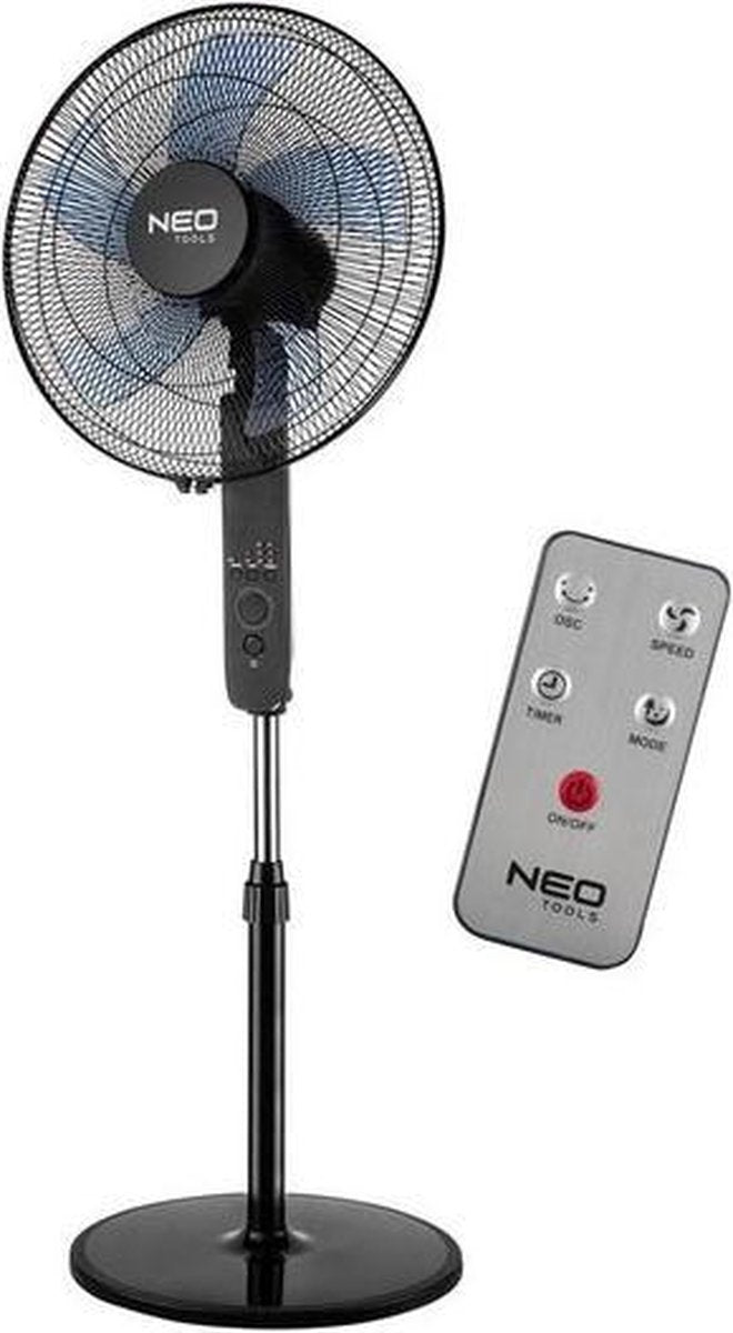 NEO Tools Professionele Staande Ventilator 45 Watt met Afstandbediening