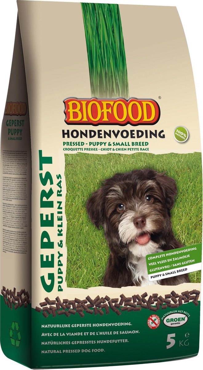 Biofood Geperst Puppy En Kleine Rassen - Hondenvoer - 5 kg