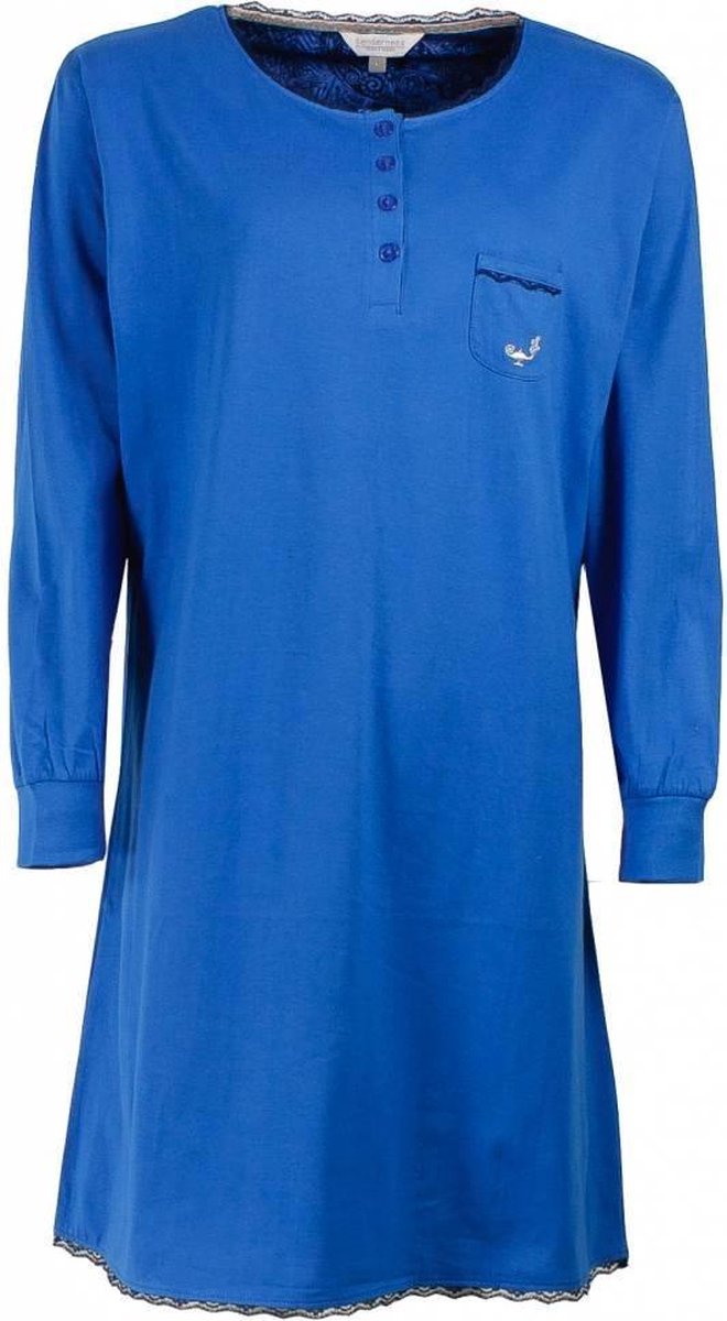 Tenderness Blauw Dames Nachthemd Blauw TENGD2508B Maten: XL