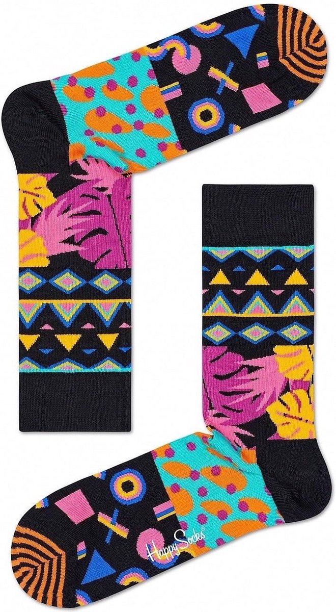 Happy Socks Mix Max Anniversary Sokken - Zwart/Multi - Maat 36-40