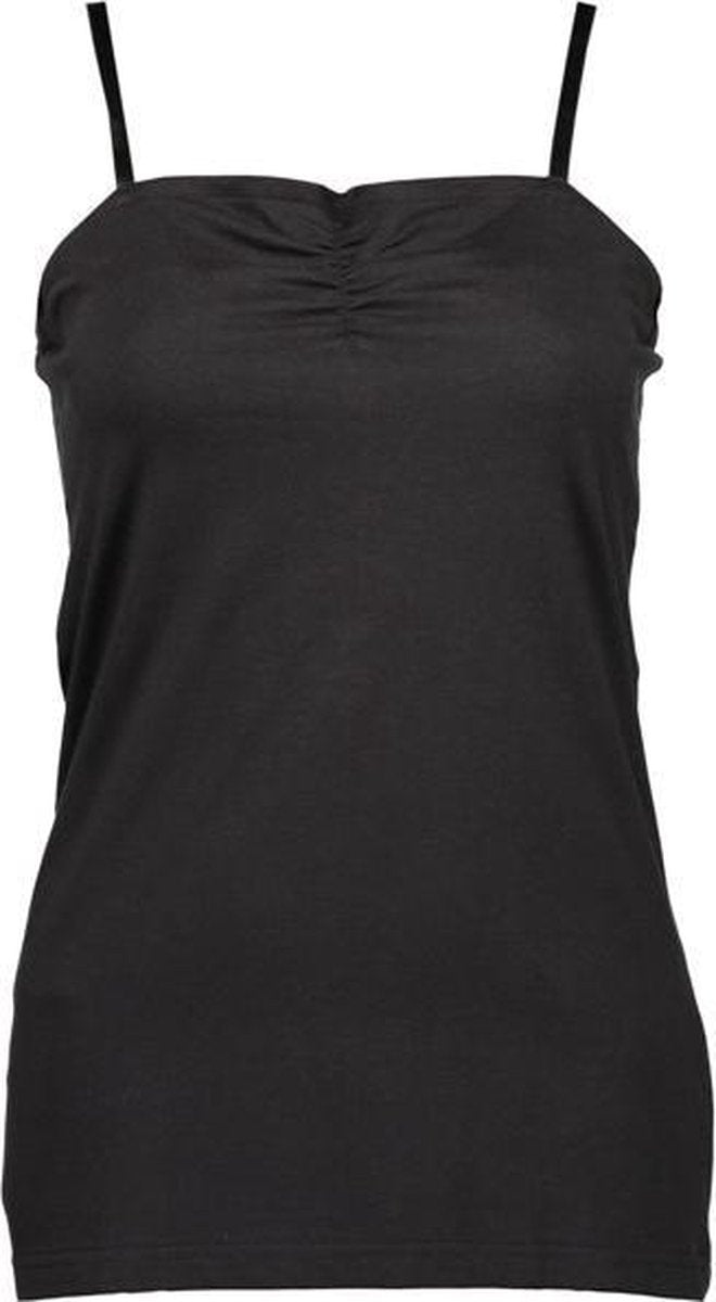 Blue Seven dames top spaghettibandjes zwart - maat XL