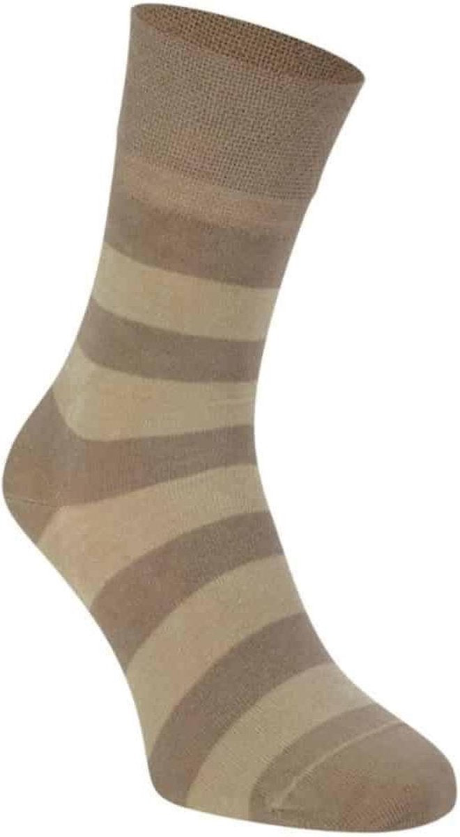 Bamboo Stripe Sokken 2326 - Beige - 39-42