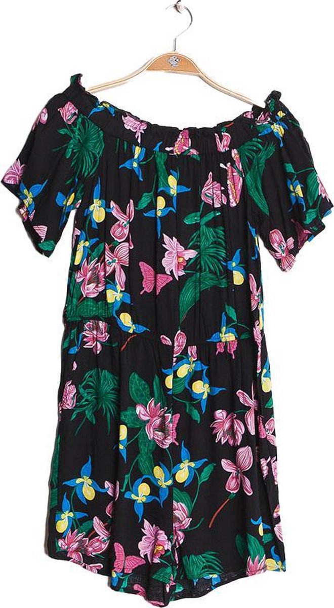 Dames Jumpsuit | playsuit | print |open schouders | Elastiek taille |L-XL | Marine