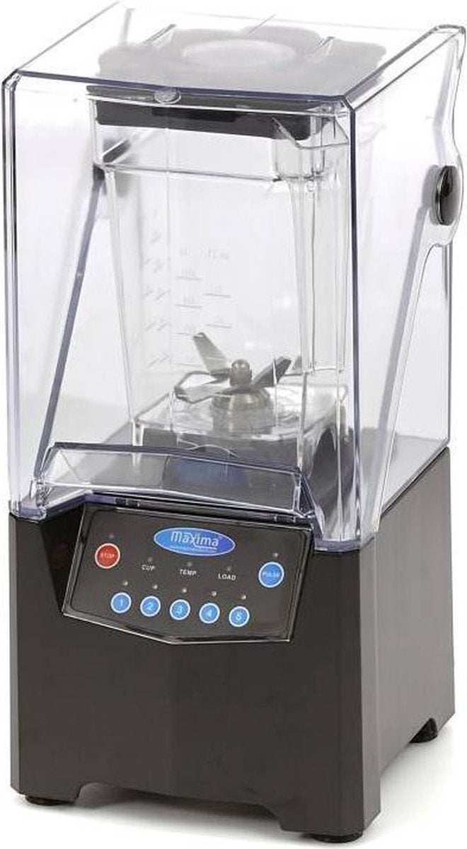 Keuken Blender 1.5 Liter - 5 Programma's - 20.000 RPM - 1500 Watt Piekvermogen - Pulseerfunctie - RVS Messen - Professionele Barblender - Maxima