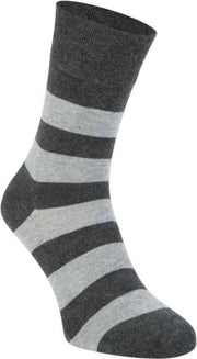 Bamboo Stripe Sokken 2326 - Antraciet - 39-42