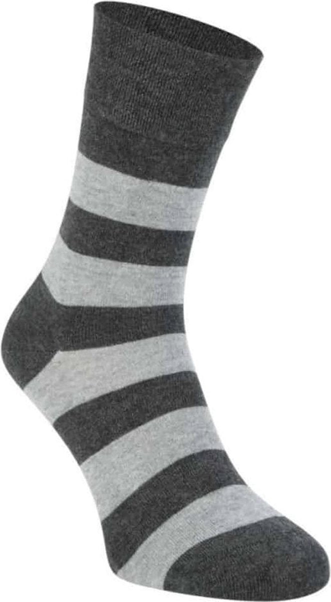 Bamboo Stripe Sokken 2326 - Antraciet - 39-42