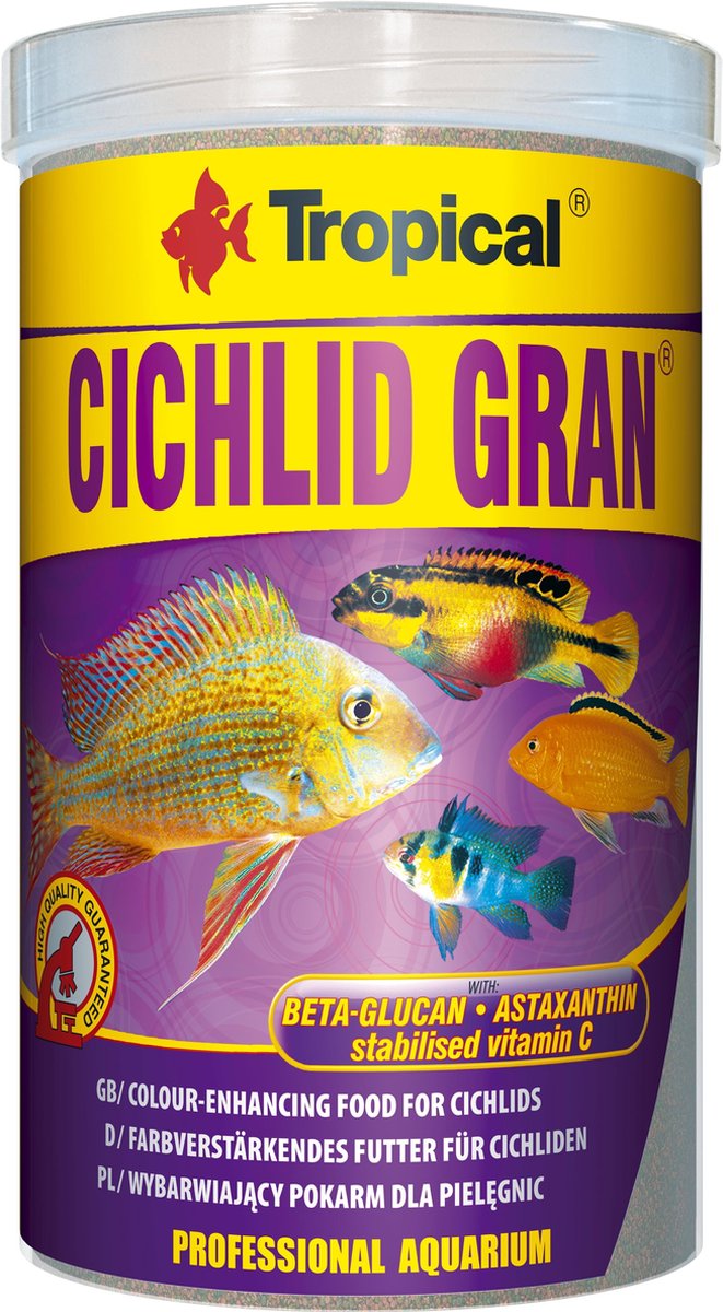 TROPICAL visvoer Cichlid Gran granulaat 550G/1000ML